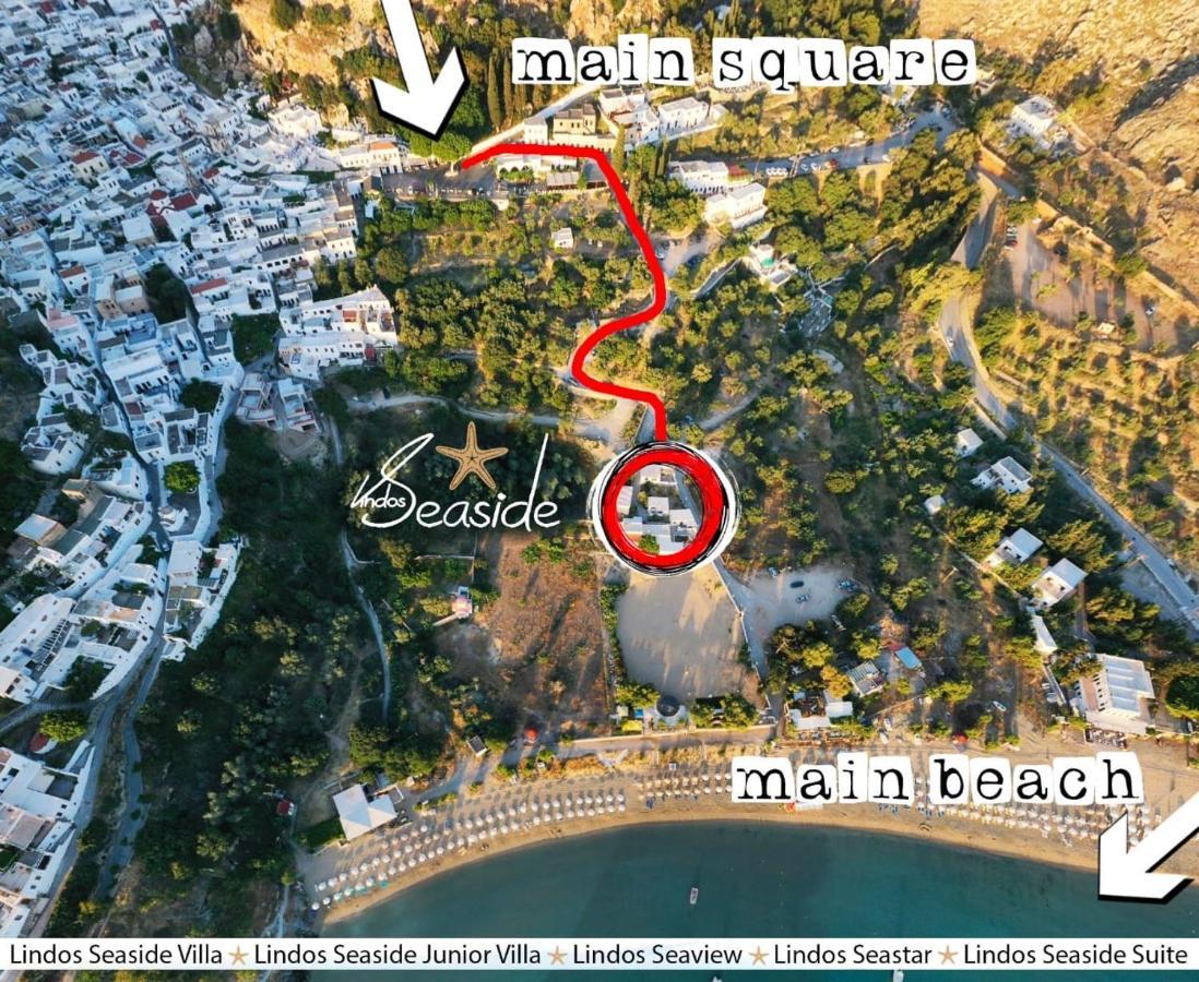 Lindos Seaview Apartment Luaran gambar