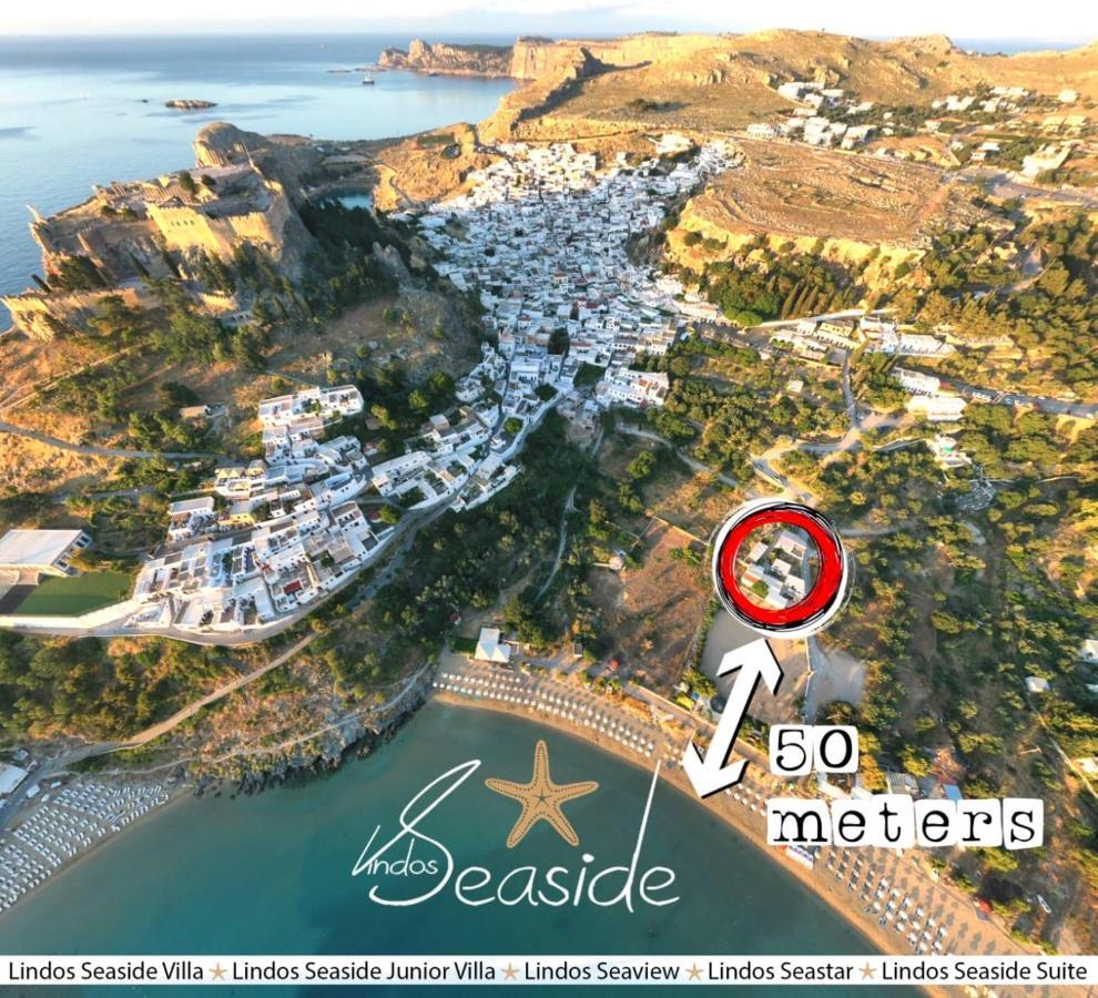 Lindos Seaview Apartment Luaran gambar